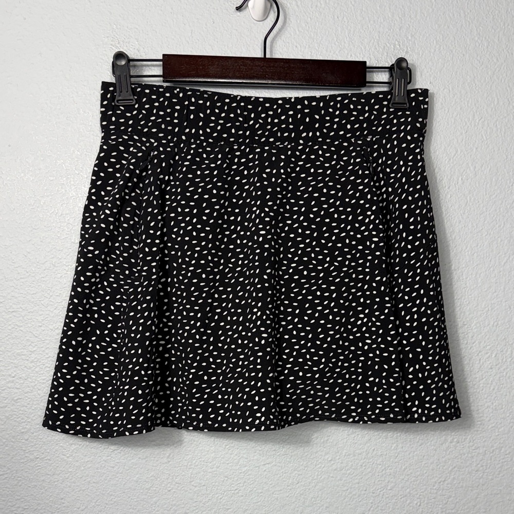 T by Talbots Polka Dot A-Line Skirt